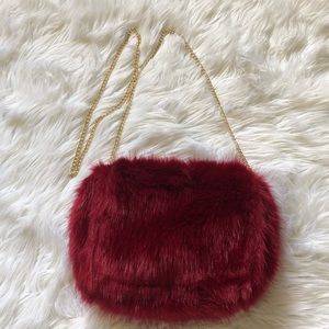 Forever21 Red Fur Bag